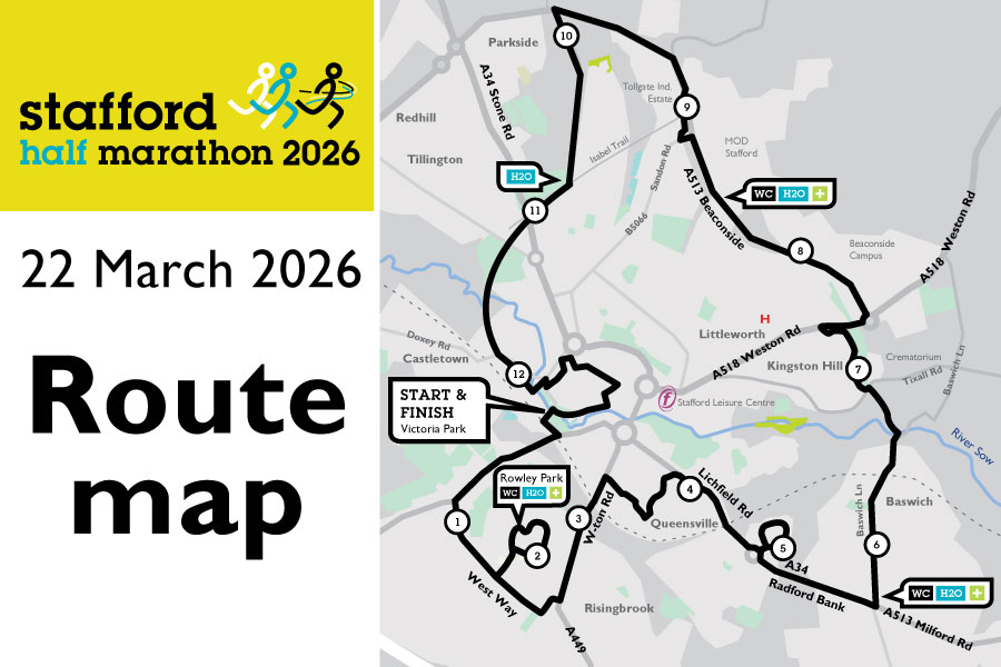 2026 Stafford Half Marathon Route Freedom Leisure Stafford Web Route Map 2026 900x600 